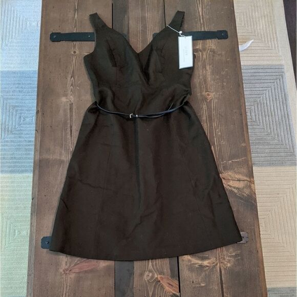 J. Crew chocolate brown special occasion dress 8 - Picture 1 of 4
